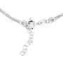 Vanbelle Sterling Silver Jewelry Beaded Multi Layer Chain Bracelet & Hanging Infinity Charm with Cubic Ziconia Stones and Rhodium Plated for Women and Girls