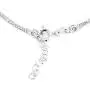 Vanbelle Sterling Silver Jewelry Beaded Multi Layer Chain Bracelet & Hanging Infinity Charm with Cubic Ziconia Stones and Rhodium Plated for Women and Girls