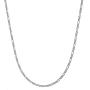 Savlano 925 Sterling Silver 2mm Italian Solid Figaro Link Chain Necklace with Gift Box for Men & Women - Made in Italy