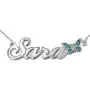 MyNameNecklace Personalized Name Necklace with Butterfly/Heart/Flower Color Charm -Custom Pendant Sterling Silver 925 Nameplate Jewelry Gift MyNameNecklace Personalized Name Necklace with Butterfly/Heart/Flower Color Charm -Custom Pendant Sterling Silver 925 Nameplate Jewelry Gift