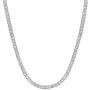 Savlano 18K Gold Plated Cubic Zirconia Round 4MM Classic Tennis 18 Inches Chain Necklace For Women, Girls & Men Comes With Savlano Gift Box