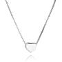SLUYNZ Genuine 925 Sterling Silver Tiny Love Heart Pendant Necklace for Women Teen Girls Slender Heart Tennis Necklace