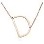 RINHOO Friendship Crystal Arrow Necklace Gold Stainless Steel Initial Heart Charm Pendant Chain Necklace with Message Card