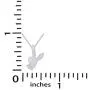 14K Gold Over Sterling Silver White CZ Playboy Bunny Pendant Necklace 14K Gold Over Sterling Silver White CZ Playboy Bunny Pendant Necklace