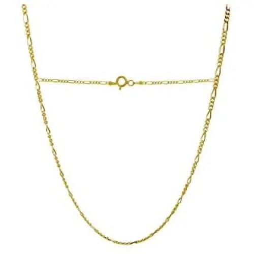 18 Karat Solid Yellow Gold 2.0mm Figaro Link Chain Necklace - 3+1 Link - Made In Italy- Available in 16''-30'' 18 Karat Solid Yellow Gold 2.0mm Figaro Link Chain Necklace - 3+1 Link - Made In Italy- Available in 16''-30''