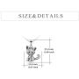 LUHE S925 Sterling Silver Cat Pendant Necklaces Jewelry Gifts for Little Teen Girls Daughter Women Cat Lover