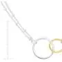 Silpada Pagosa Circle Linking Station Necklace in Sterling Silver & 18K Gold Plate, 16'' + 2'' Silpada Pagosa Circle Linking Station Necklace in Sterling Silver & 18K Gold Plate, 16'' + 2''