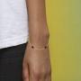 In Season Jewelry 18k Gold Plated Evil Eye Protection Simulated Azabache Bracelet for Teens Ladies