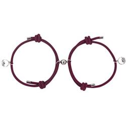 HICOSKY Magnetic Couple Bracelets Set Vows of Eternal Love Jewelry Gifts for Women Men Lover