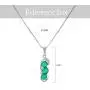 Brishow Fashion Wedding Bride Silver Pendant Necklace Chain Green Rhinestone Bean Pendant Necklaces Crystal Bridal Chains Jewelry Accessories for Women and Girls Brishow Fashion Wedding Bride Silver Pendant Necklace Chain Green Rhinestone Bean Pendant Necklaces Crystal Bridal Chains Jewelry Accessories for Women and Girls