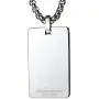 GESTALT COUTURE Most Unique Tungsten Tag Necklace. 4mm Wide Surgical Steel Chain. Black Faceted High-Tech Ceramic. GESTALT COUTURE Most Unique Tungsten Tag Necklace. 4mm Wide Surgical Steel Chain. Black Faceted High-Tech Ceramic.