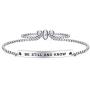 Dainty Cuff Bracelet - Be Still And Know - Christian Bangle Jewellery Gift for Her