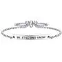 Dainty Cuff Bracelet - Be Still And Know - Christian Bangle Jewellery Gift for Her