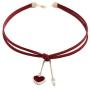 Maxforever Choker Set 2 PCS Choker Necklaces Velvet Choker Set Classic Gothic Chokers (Black/Claret Red)