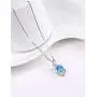 BOOSCA Birthday Gifts for Women Fine Jewelry Pendant Necklace 18''+2'' Sterling Silver Natural Gemstone BOOSCA Birthday Gifts for Women Fine Jewelry Pendant Necklace 18''+2'' Sterling Silver Natural Gemstone