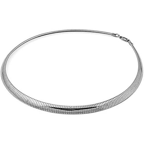 Sterling Silver Omega Chain 8mm Solid 925 Italy New Necklace