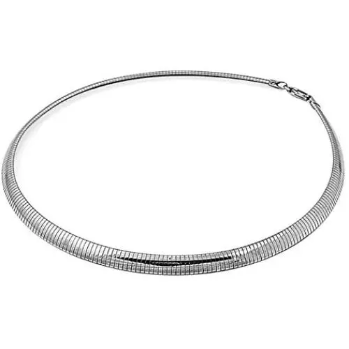 Sterling Silver Omega Chain 8mm Solid 925 Italy New Necklace Sterling Silver Omega Chain 8mm Solid 925 Italy New Necklace