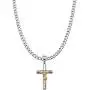 Double Rainbow Jewelry C08-P09 Mens Stainless Steel Gold Silver 2-Tone Jesus Cross Pendant 6mm Cuban Curb Necklace Chain Link Double Rainbow Jewelry C08-P09 Mens Stainless Steel Gold Silver 2-Tone Jesus Cross Pendant 6mm Cuban Curb Necklace Chain Link