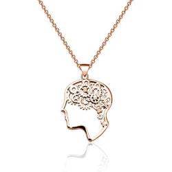 MAOFAED Behavior Analyst Gift Behavior Therapist Gift ABA Gift BCBA Gift Mechanical Gear Running Brain Necklace Analyst Gift Gift for Her