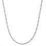 Savlano 925 Sterling Silver 2mm Italian Solid Figaro Link Chain Necklace with Gift Box for Men & Women - Made in Italy
