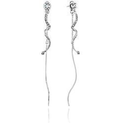 OMC Jewelry 10K Gold/Rhodium Plated Threader Dangle Earrings