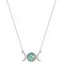 Chengxun Triple Moon Goddess Wicca Pagan Necklace Gold Silver Moon Phase Charm Necklace