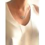 Silver Plated Evil Eye Adjustable Necklace Novelty Jewelry for Women