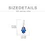WINNICACA Evil Eye Earrings S925 Sterling Silver Hamsa Hand Blue Crystal Jewelry Lucky Gifts for Women Teens - Mom Gifts
