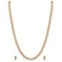 TARINIKA Manju Nakshatra CZ Gold-Plated Indian Jewelry Set with Long Necklace and Earrings