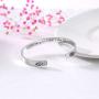 NEIQII Inspirational Cuff Bracelet Bangle for Women, Best Friend Bracelets for Teen Girls, Which Can Adjust Size, Made of Stainless Steel.
