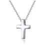 Xianli Wang Tiny Simple Cross Pendant for Children Boy Girl Stainless Steel Small Necklace