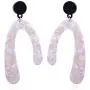 Fashion Horseshoe Acrylic Dangle Earrings Statement Acetic Acid Long Drop Earrings For Women Trendy Pendientes Jewelry