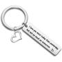 Funny Couple Gifts I Love You More Today Than Yesterday Keychain Accessories for Couples