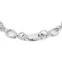 Vanbelle Sterling Silver Jewelry Hand-Made Fancy Link Chain Bracelets with Rhodium Plating for Women and Girls