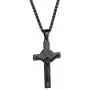 FindChic Men Cross Necklace Christian Crucifix Jewelry Stainless Steel/Black Jesus Christ Lords Prayer Engravable Pendant with 22inch Chain FindChic Men Cross Necklace Christian Crucifix Jewelry Stainless Steel/Black Jesus Christ Lords Prayer Engravable Pendant with 22inch Chain