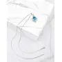 HXZZ Fine Jewelry Natural Gemstone Women Gifts 925 Sterling Silver Swiss Blue Topaz Pendant Necklace HXZZ Fine Jewelry Natural Gemstone Women Gifts 925 Sterling Silver Swiss Blue Topaz Pendant Necklace