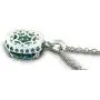 RB Gems Sterling Silver 925 PENDANT NECKLACE GENUINE GEMS Oval 16x12 mm, Baroque Style, 18“ Long RB Gems Sterling Silver 925 PENDANT NECKLACE GENUINE GEMS Oval 16x12 mm, Baroque Style, 18“ Long