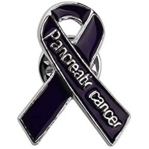 CENWA Pancreatic Awareness Gift Pancreatic Purple Ribbon Pin Pancreatic Enamel Cancer Support Jewelry