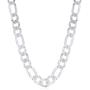 Savlano 925 Sterling Silver 9.5mm Italian Solid Figaro Link Chain Necklace With Gift Box For Men & Women - Made in Italy