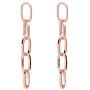 Tanpie Simple Vintage Oval Chain Geometry Earrings for Women Girl Jewelry Handmade