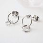 HONEYCAT Crystal Link Hoops in Gold, Rose Gold, or Silver | Minimalist, Delicate Jewelry