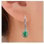 RYLOS Jewelry For Women Sterling Silver Designer Halo Tennis Bracelet, Dangling Earrings & Necklace Gemstone W/Diamonds Adjustable 7''-8'' Wrist & 18'' Chain 6X4MM Birthstone Womens Jewelry Matching