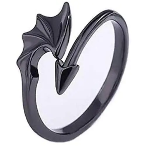 Flzaitian Punk Angel Devil Wings Rings Retro Dragon Arrow Open Rings Adjustable for Women Girls Fashion Couple Index Finger Rings Jewelry Flzaitian Punk Angel Devil Wings Rings Retro Dragon Arrow Open Rings Adjustable for Women Girls Fashion Couple Index Finger Rings Jewelry