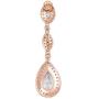 SWEETV Cubic Zirconia Teardrop Wedding Bridal Earrings for Women,Bridesmaids,Brides - Crystal Rhinestones Dangle Earrings Jewelry
