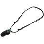 Mia Jewel Shop Natural Raw Rough Healing Gemstone Pendant Round Chrysocolla Stone Adjustable Necklace