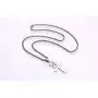 MEALGUET Ankh Cross Eye of Horus Pendant Necklace,Stainless Steel Egyptian African Jewelry, Eye of Ra Necklace Gift for Men Women, Silver/Gold/Black, 24'' Chain