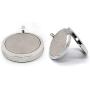 PAMTIER Womens Stainless Steel Essential Oil Diffuser Necklace Aromatherapy Jewelry with 7 Color Refill Pads