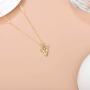 SISGEM 14K Solid Gold Koala Necklace Koala Pendant for Women,Simple Cute Style Koala Bear Necklace Birthday Gifts Jewelry for Boy & Girls (Yellow, 14K-Gold)