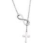 WUSUANED with God All Things are Possible Infinity Cross Necklace Bracelet Religious Jewelry Inspirational Gift