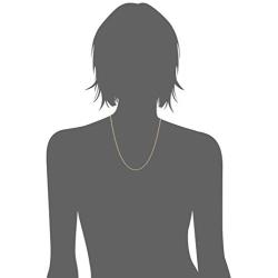 Amazon Essentials Gold or Rhodium Plated Sterling Silver Diamond Cut Rope Chain Necklace